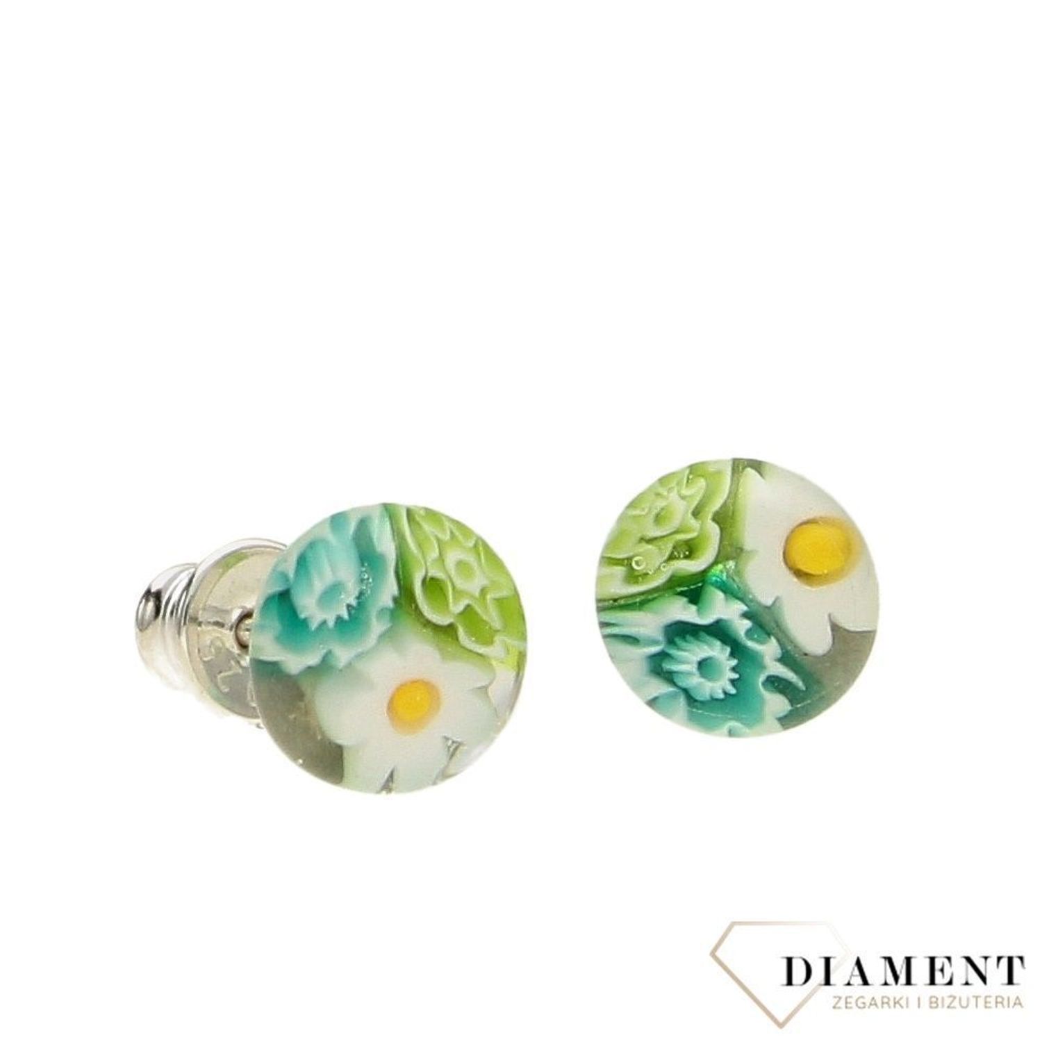 Kolczyki szkło weneckie wzory w jasnych kolorach Murano 17.jpg